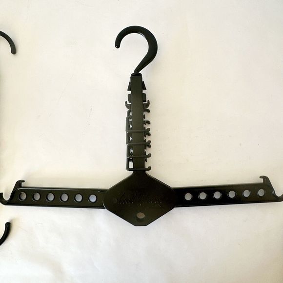 Lot‎ Of 8 Space Saving Hangers Organizer Black Smart Closet Space Hook N' Hang - Picture 4 of 4